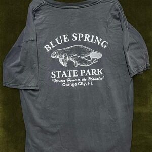 Vintage Blue Spring State Park Manatee T-Shirt Modern XL